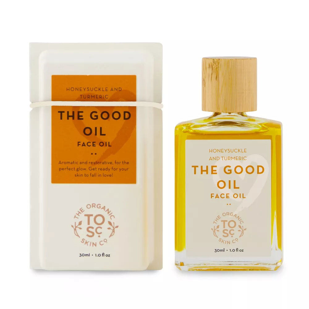 The Organic Skin Co The Good Oil, Honeysuckle And Turmeric Face Oil, 1 Oz